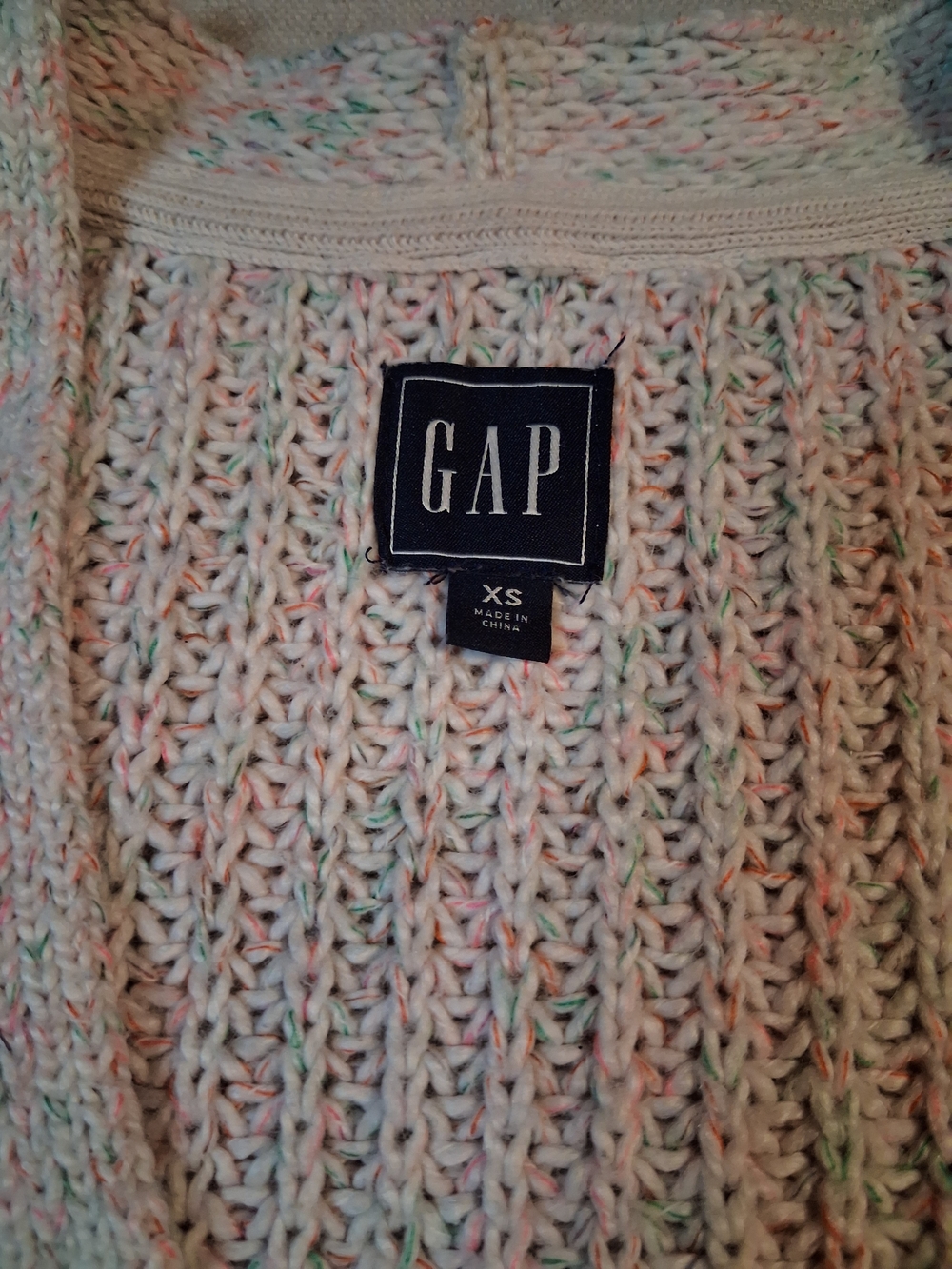 GAP Open-Front Long Knit Cardigan Sweater Women's Size XS - Picture 2 of 7
